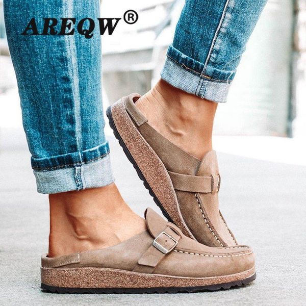 women retro sandals 2021 summer slip on casual comfy leather buckle suede ladies flat shoes 35-43 soft female slipper, Black
women retro sandals 2021 summer slip on casual comfy leather buckle suede ladies flat shoes 35-43 soft female slipper, Black