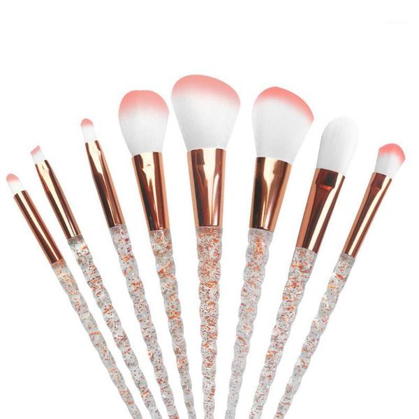 pcs/set professional foundation powder cream blush brush kits spiral transparent plastic handle set beauty tools1
pcs/set professional foundation powder cream blush brush kits spiral transparent plastic handle set beauty tools1