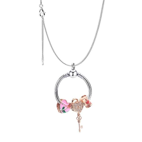 pendant necklaces seialoy cute beaded snake chain necklace castle charm for women original fine girl jewelry gift, Silver
pendant necklaces seialoy cute beaded snake chain necklace castle charm for women original fine girl jewelry gift, Silver