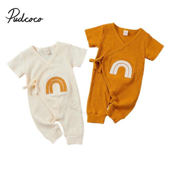 jumpsuits infant kids baby girls boys rainbow romper short sleeve ribbed casual clothes, Blue
jumpsuits infant kids baby girls boys rainbow romper short sleeve ribbed casual clothes, Blue