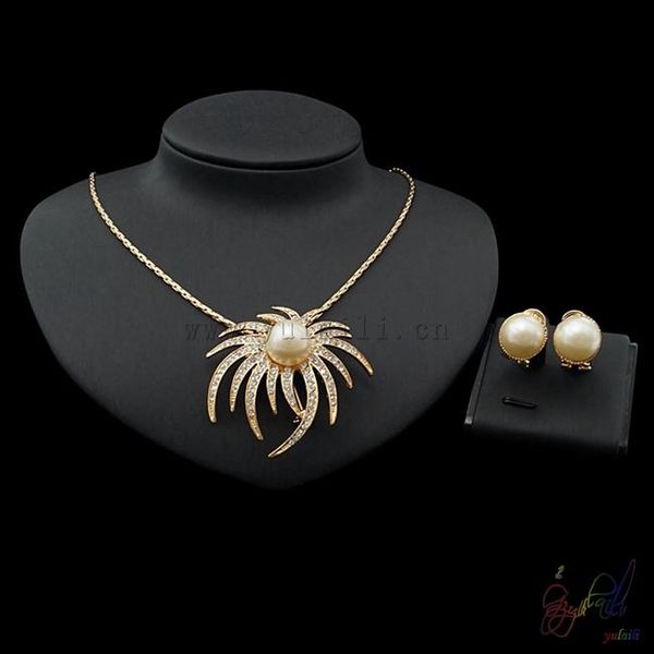 earrings & necklace yulaili gold plating pearl unique designs ladies costume two jewelry sets, Silver
earrings & necklace yulaili gold plating pearl unique designs ladies costume two jewelry sets, Silver