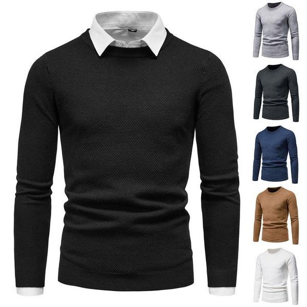 men's hoodies & sweatshirts autumn men fake two-piece knitted solid pullover sweater shirt pull up long sleeve jumper male fashion slim, Black
men's hoodies & sweatshirts autumn men fake two-piece knitted solid pullover sweater shirt pull up long sleeve jumper male fashion slim, Black