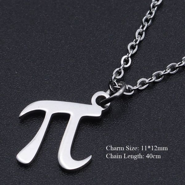 30pcs stainless steel math pai 3.14 symbol number necklace science teacher student geometry initial letter digital pi infinite infinity neck, Silver
30pcs stainless steel math pai 3.14 symbol number necklace science teacher student geometry initial letter digital pi infinite infinity neck, Silver