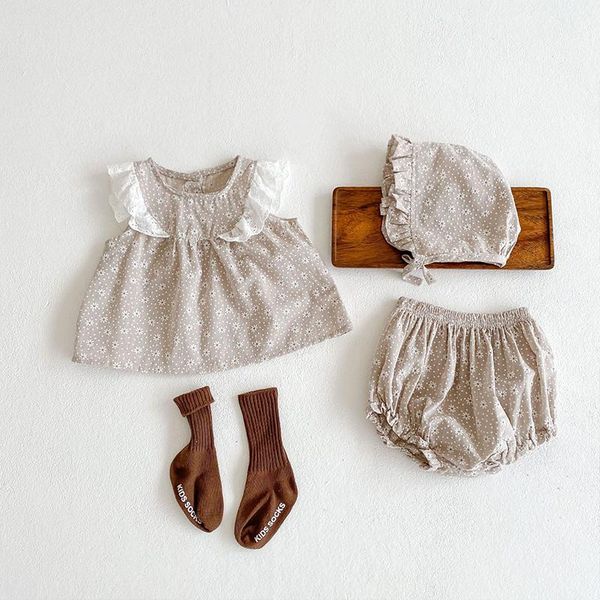 clothing sets 3pcs born infant baby girls clothes cute cotton soft small daisy print ruffles sleeveless +shorts hat outfits suit, White
clothing sets 3pcs born infant baby girls clothes cute cotton soft small daisy print ruffles sleeveless +shorts hat outfits suit, White