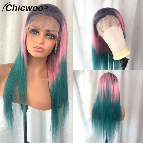 straight grey pink green ombre lace front wig brazilian remy closure 180 density pre plucked colored human hair wigs1, Black;brown
straight grey pink green ombre lace front wig brazilian remy closure 180 density pre plucked colored human hair wigs1, Black;brown