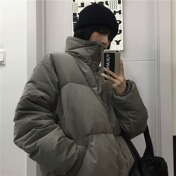 winter coat korean ins harajuku student solid color thickened loose high collar cotton padded jacket men and women fashion 210422, Black
winter coat korean ins harajuku student solid color thickened loose high collar cotton padded jacket men and women fashion 210422, Black
