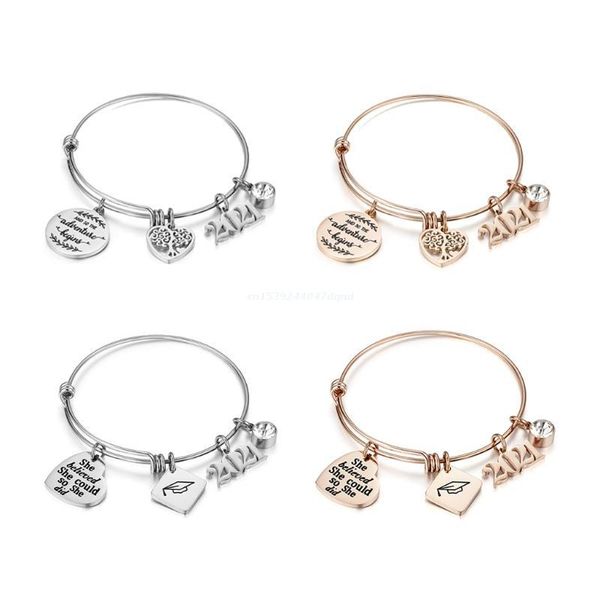 charm bracelets 2021 graduation gifts stainless steel inspirational bracelet adjust bangle dropship, Golden;silver
charm bracelets 2021 graduation gifts stainless steel inspirational bracelet adjust bangle dropship, Golden;silver