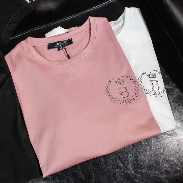men's and women's designer tee 21ss ins summer fit t shirt knitted diamond pattern t-shirt top, White;black
men's and women's designer tee 21ss ins summer fit t shirt knitted diamond pattern t-shirt top, White;black