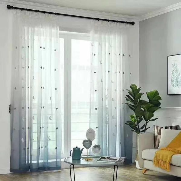 curtain & drapes blue gradient embroidery star moon tulle curtains for living room children's cartoon cute stars gauze baby's room
curtain & drapes blue gradient embroidery star moon tulle curtains for living room children's cartoon cute stars gauze baby's room