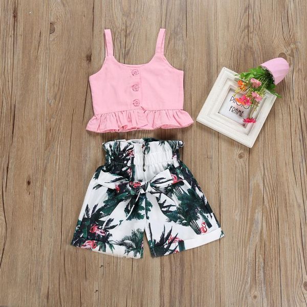 clothing sets children summer set 2pcs outfits pretty girls clothes ruffle cuffs hem strap blouse + floral print short pants, White
clothing sets children summer set 2pcs outfits pretty girls clothes ruffle cuffs hem strap blouse + floral print short pants, White
