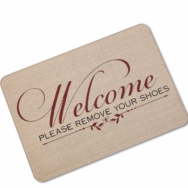 cushion/decorative pillow welcome please remove your shoes floor home pad room rubber mat indoor bathroom kitchen anti-slip doormat for entr
cushion/decorative pillow welcome please remove your shoes floor home pad room rubber mat indoor bathroom kitchen anti-slip doormat for entr
