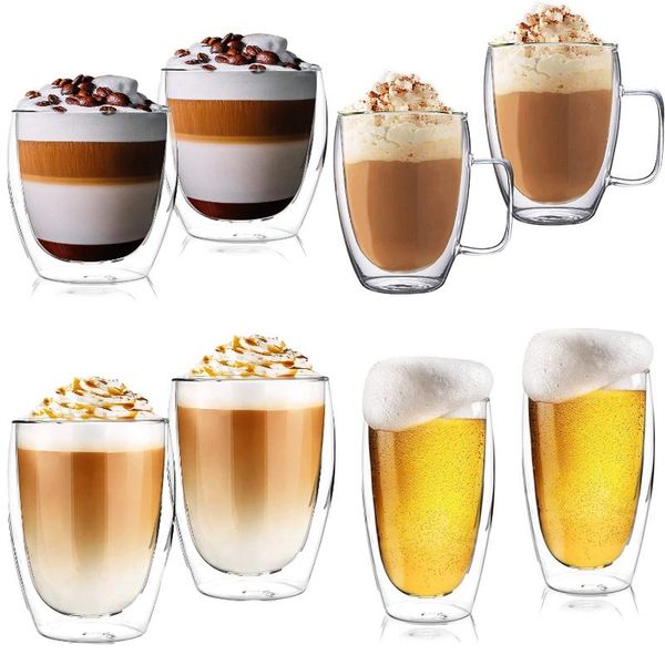 wine glasses double wall insulated espresso coffee mug 250/350/450 ml heat-resistant transparent tea milk glass cup mugs drinkware
wine glasses double wall insulated espresso coffee mug 250/350/450 ml heat-resistant transparent tea milk glass cup mugs drinkware