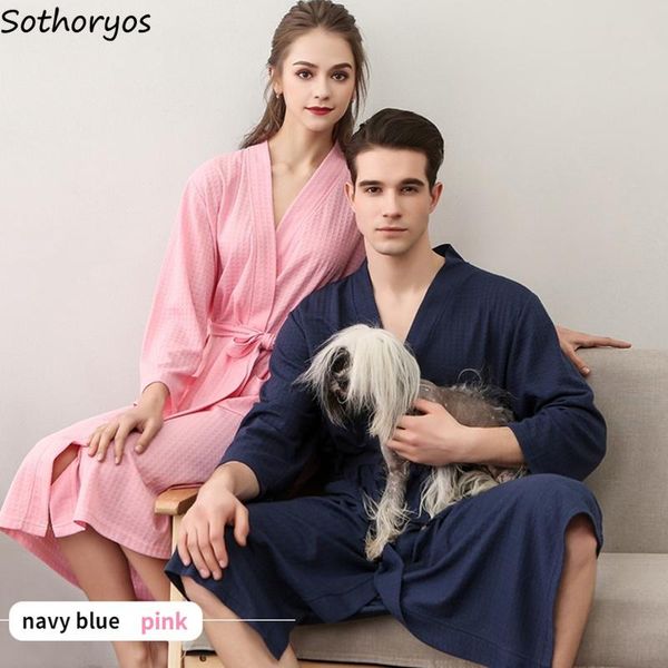 women's sleepwear couples robes women solid soft cotton v-neck oversize bathrobe casual japanese style lounge wear fashion mujer kimono, Black;red
women's sleepwear couples robes women solid soft cotton v-neck oversize bathrobe casual japanese style lounge wear fashion mujer kimono, Black;red