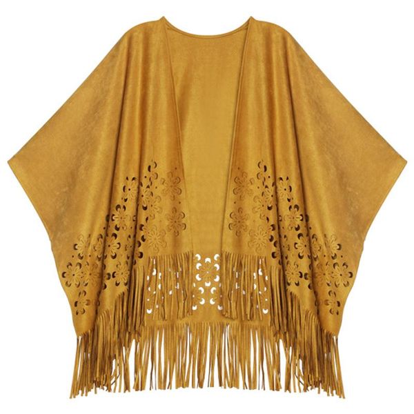 women's jackets 2021 tassel suede loose thin coat warm shawl hollow cardigan open stitch flower jacket women, Black;brown
women's jackets 2021 tassel suede loose thin coat warm shawl hollow cardigan open stitch flower jacket women, Black;brown