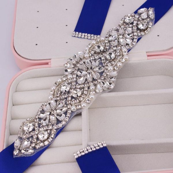 wedding sashes crystal pearls belt rhinestones bridal silver diamond sash for accessories, White
wedding sashes crystal pearls belt rhinestones bridal silver diamond sash for accessories, White