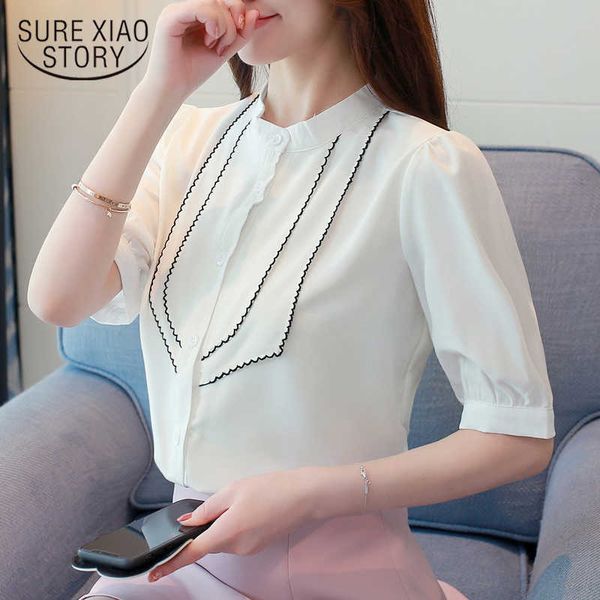 summer women blouse shirts chiffon plus size causal women clothing button patchwork short sleeve women 0488 30 210528, White
summer women blouse shirts chiffon plus size causal women clothing button patchwork short sleeve women 0488 30 210528, White