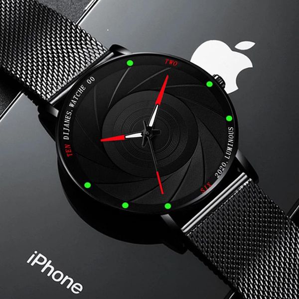 wristwatches minimalist mens fashion watches ultra thin stainless steel mesh belt quartz wrist watch men leather relogio masculino, Slivery;brown
wristwatches minimalist mens fashion watches ultra thin stainless steel mesh belt quartz wrist watch men leather relogio masculino, Slivery;brown