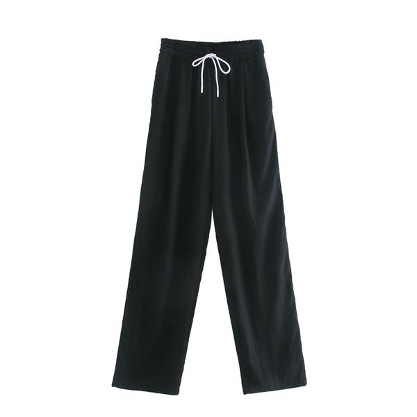casual early autumn women's loose solid color trousers black sports casual pants fashion all-match 210527, Black;white
casual early autumn women's loose solid color trousers black sports casual pants fashion all-match 210527, Black;white