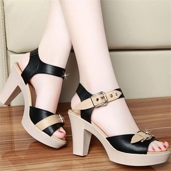 women summer shoes genuine platform woman sandals high heels flat casual sandals897, Black
women summer shoes genuine platform woman sandals high heels flat casual sandals897, Black