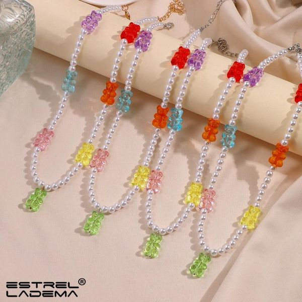 chains y2k colorful gummy bear pearl beaded necklace for women fashion handmade transparent beads collar jewelry gift, Silver
chains y2k colorful gummy bear pearl beaded necklace for women fashion handmade transparent beads collar jewelry gift, Silver