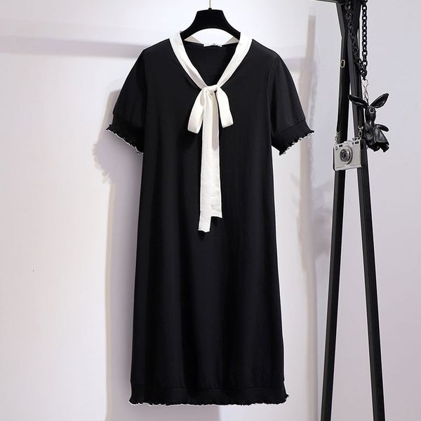 dresses 300 jin women's fat sister mm xia xian thin bow tie wood ear dress cover belly small black skirt 61037, Black;gray
dresses 300 jin women's fat sister mm xia xian thin bow tie wood ear dress cover belly small black skirt 61037, Black;gray