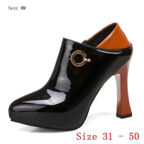 boots summer high heel shoes women ankle platform woman short small plus size 31 - 50, Black
boots summer high heel shoes women ankle platform woman short small plus size 31 - 50, Black