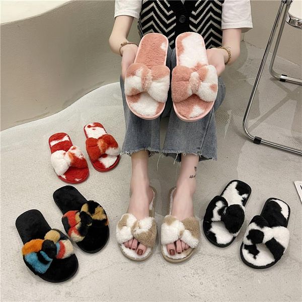 slippers women home with faux fur flats 1.5cm heel winter shoes cow pattern keep warm for woman basic 36-41, Black
slippers women home with faux fur flats 1.5cm heel winter shoes cow pattern keep warm for woman basic 36-41, Black
