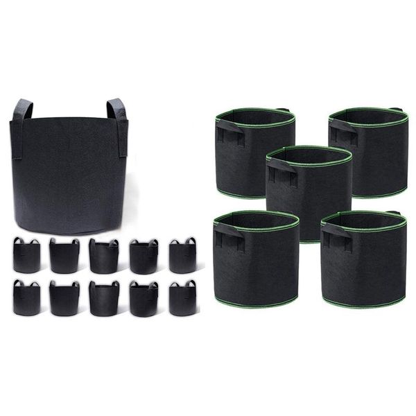 planters & pots 10-pack 7 gallon grow bags, aeration fabric growing bag 5 pieces 10
planters & pots 10-pack 7 gallon grow bags, aeration fabric growing bag 5 pieces 10