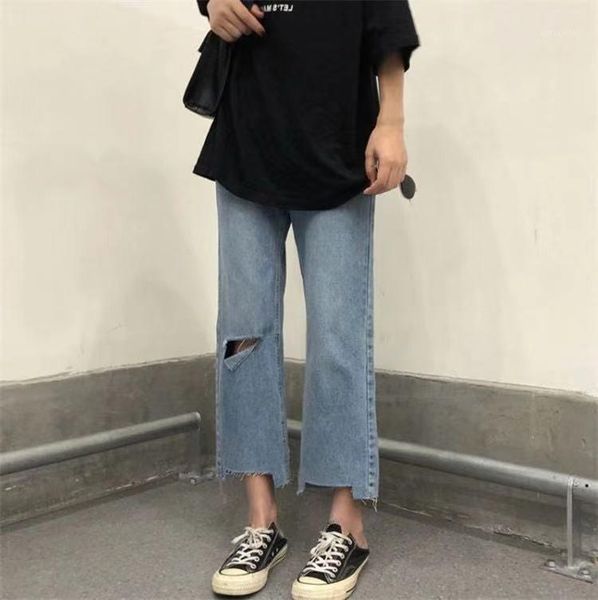 women's jeans plus size vintage loose straight wide leg high waist ripped for women knee pants mom boyfriends, Blue
women's jeans plus size vintage loose straight wide leg high waist ripped for women knee pants mom boyfriends, Blue