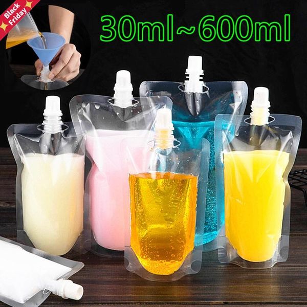 100pcs 30ml~600ml transparent stand up spout beverage bags plastic pouches for party wedding fruit juice beer with funnels gift wrap
100pcs 30ml~600ml transparent stand up spout beverage bags plastic pouches for party wedding fruit juice beer with funnels gift wrap