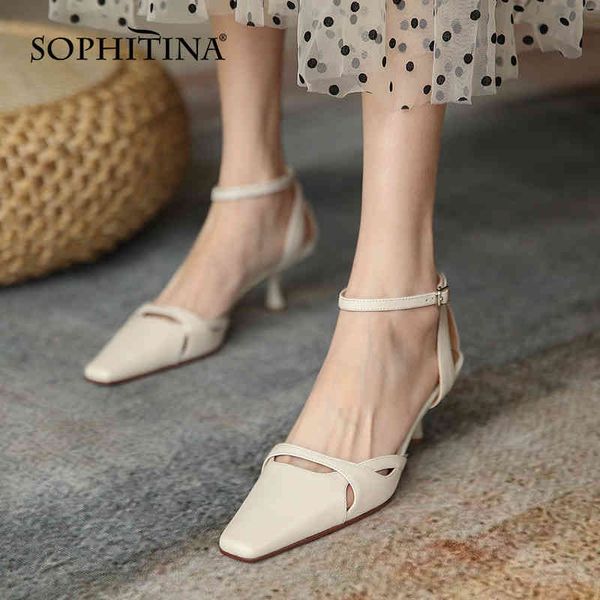 sophitina summer sandals female hollow toe ccap ankle buckle shoes back strap stiletto side hollow solid color women shoes ao301 210513, Black
sophitina summer sandals female hollow toe ccap ankle buckle shoes back strap stiletto side hollow solid color women shoes ao301 210513, Black
