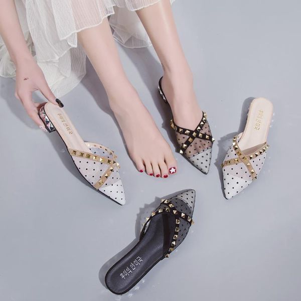 wear slippers female ins boom in the summer of 2021 embroidered gauze flat lazy web celebrity fashion sandals, Black
wear slippers female ins boom in the summer of 2021 embroidered gauze flat lazy web celebrity fashion sandals, Black