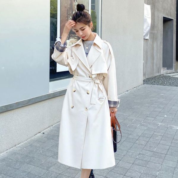 loose oversize double-breasted long women trench coat all-match british coats windbreaker outerwear korean trend female clothes women's, Tan;black
loose oversize double-breasted long women trench coat all-match british coats windbreaker outerwear korean trend female clothes women's, Tan;black
