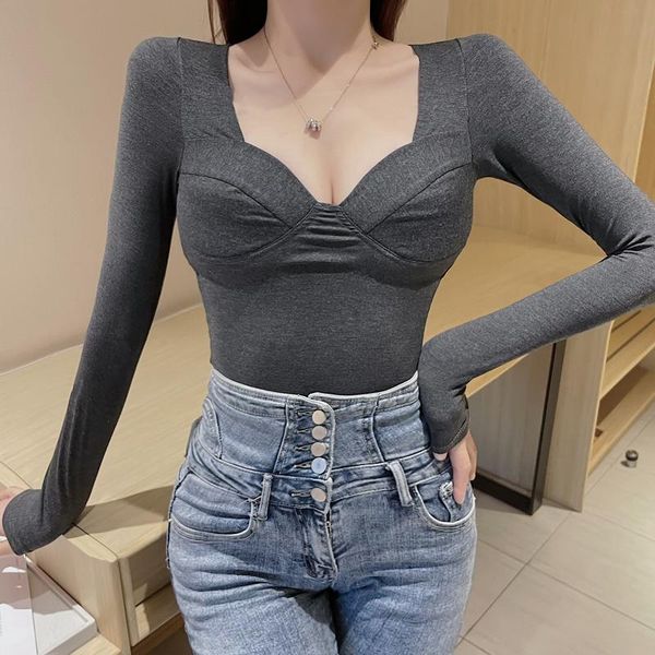 women's hoodies & sweatshirts warm fashionable base coat de velvet thermal underwear with chest pad thin section fever winter bottoming, Black
women's hoodies & sweatshirts warm fashionable base coat de velvet thermal underwear with chest pad thin section fever winter bottoming, Black