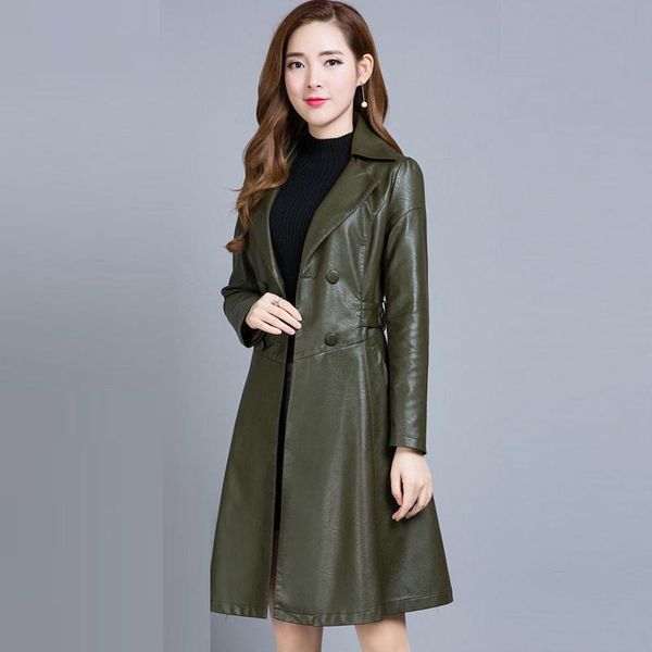 women's leather & faux autumn spring womens slim green black pu jacket coat , female women suit collar 3xl long coats and jackets
women's leather & faux autumn spring womens slim green black pu jacket coat , female women suit collar 3xl long coats and jackets