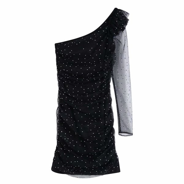 woman slim mesh patchwork one-shoulder dress spring fashion ladies stretchy mini es female chic party 210515, Black;gray
woman slim mesh patchwork one-shoulder dress spring fashion ladies stretchy mini es female chic party 210515, Black;gray