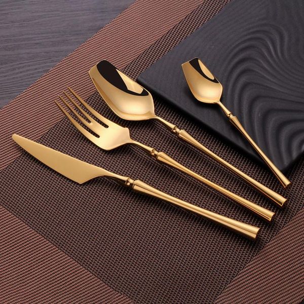5pcs bright gold cutlery set dinnenrware stainless steel flatware dinner knife fork spoon teaspoon wedding tableware dinnerware sets
5pcs bright gold cutlery set dinnenrware stainless steel flatware dinner knife fork spoon teaspoon wedding tableware dinnerware sets