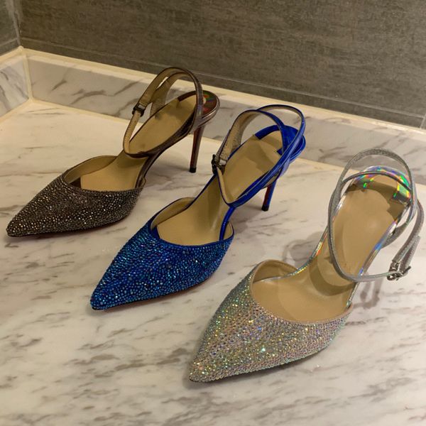 2021 summer genuine leather fashion women sandals pointed-toe female high-heeled full diamond party wedding shoes brand, Black
2021 summer genuine leather fashion women sandals pointed-toe female high-heeled full diamond party wedding shoes brand, Black