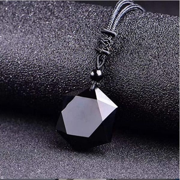 charms black obsidian six stars pendant lucky amulet love natural stone necklace for women men crystal jewelry, Bronze;silver
charms black obsidian six stars pendant lucky amulet love natural stone necklace for women men crystal jewelry, Bronze;silver