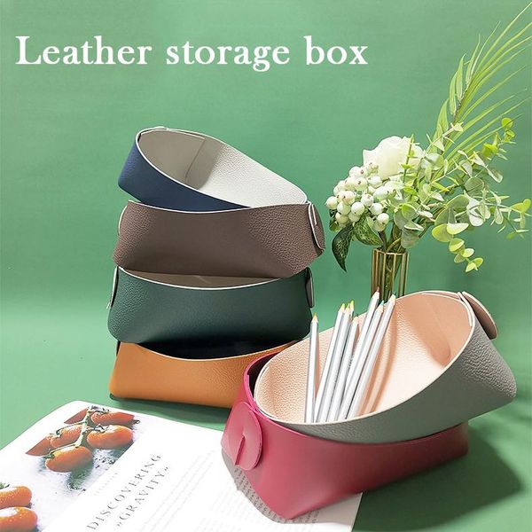 storage boxes & bins folding deskorganizer pu jewelry tray makeup stationery holder box for keychain small items fp8
storage boxes & bins folding deskorganizer pu jewelry tray makeup stationery holder box for keychain small items fp8