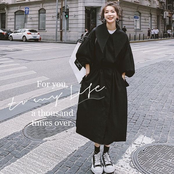 women's trench coats black coat for women spring autumn elegant fashion zipper drawstring loose casual gothic long windbreaker cloak 21, Tan;black
women's trench coats black coat for women spring autumn elegant fashion zipper drawstring loose casual gothic long windbreaker cloak 21, Tan;black