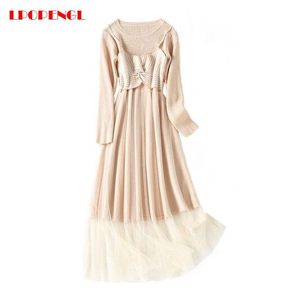 casual dresses spring summer ladies suit dress 2021 solid color long-sleeved suspender stitching blouse sweet style round neck, Black;gray
casual dresses spring summer ladies suit dress 2021 solid color long-sleeved suspender stitching blouse sweet style round neck, Black;gray