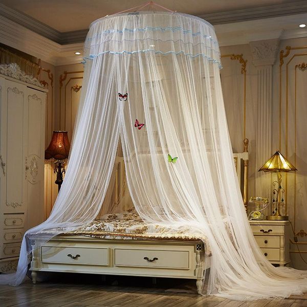 mosquito net bed round hanging encryption heightening lace princess dome court landing bedroom decor 150cm
mosquito net bed round hanging encryption heightening lace princess dome court landing bedroom decor 150cm