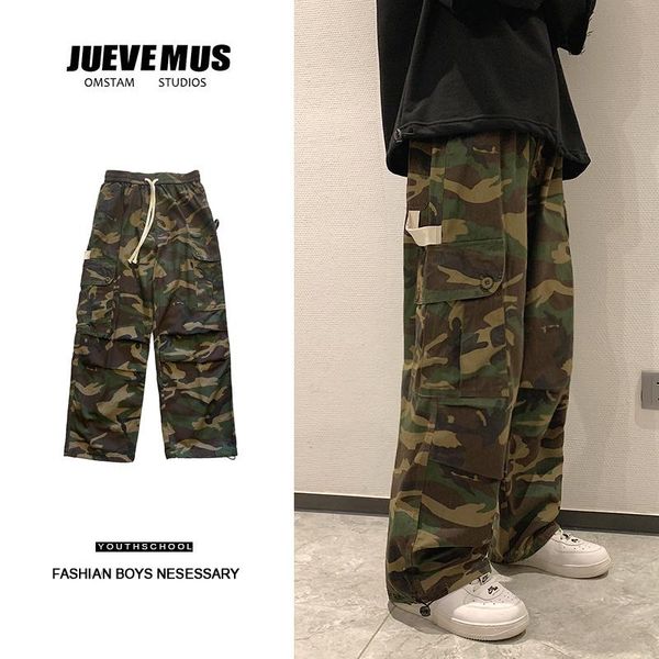 men's pants autumn cotton cargo men fashion multi-pocket casual streetwear loose hip-hop straight trousers mens camo, Black
men's pants autumn cotton cargo men fashion multi-pocket casual streetwear loose hip-hop straight trousers mens camo, Black