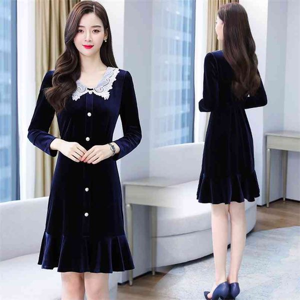 3xl plus size autumn winter bodycon party midi dress korean elegant women vestidos vintage gold velvet warm thicken dresses 210528, Black;gray
3xl plus size autumn winter bodycon party midi dress korean elegant women vestidos vintage gold velvet warm thicken dresses 210528, Black;gray