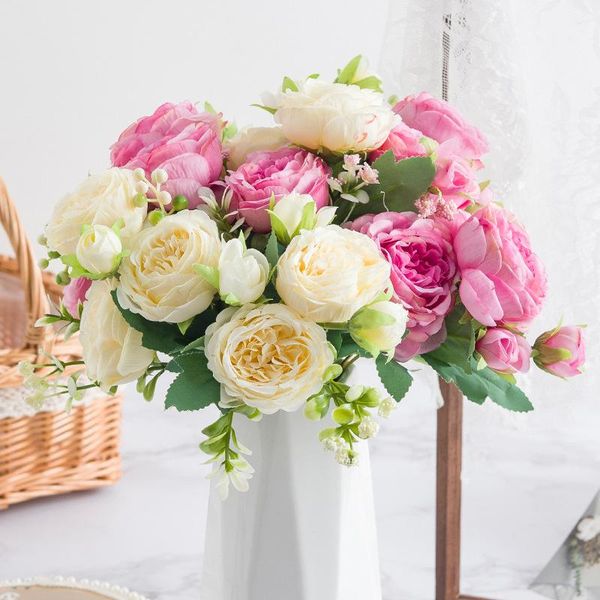 decorative flowers & wreaths beautiful selling rose peony artificial silk small white bouquet wedding home party winter decoration fake
decorative flowers & wreaths beautiful selling rose peony artificial silk small white bouquet wedding home party winter decoration fake