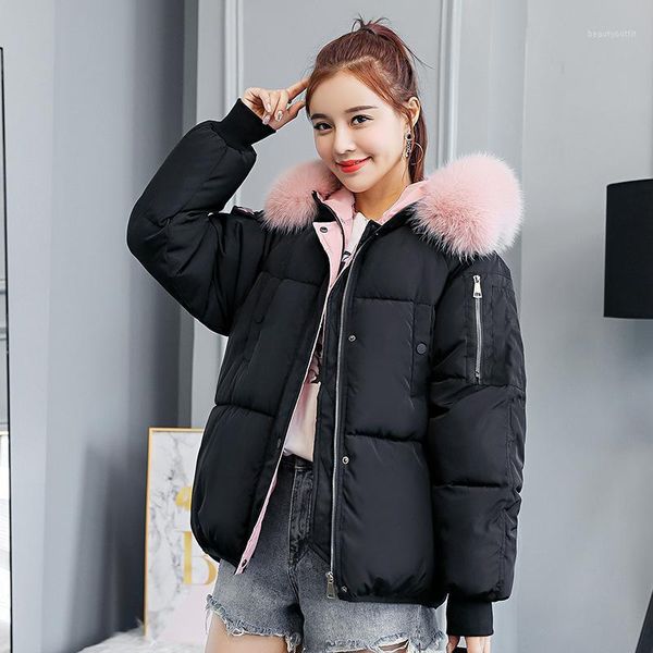 women's down & parkas 2021 winter pattern cotton woman korean fashion easy short paragraph show seta lead even hat cotton-padded clothe, Black
women's down & parkas 2021 winter pattern cotton woman korean fashion easy short paragraph show seta lead even hat cotton-padded clothe, Black