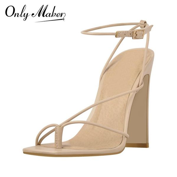 sandals onlymaker summer women square toe matte khaki band narrow ankle strap buckle chunky high heels flip flops concise, Black
sandals onlymaker summer women square toe matte khaki band narrow ankle strap buckle chunky high heels flip flops concise, Black