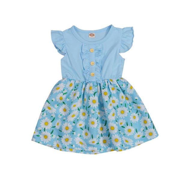 girl's dresses baby children girl patchwork dress daisy printed ruffle short sleeve round collar princess a-lined buttons 12m-5t, Red;yellow
girl's dresses baby children girl patchwork dress daisy printed ruffle short sleeve round collar princess a-lined buttons 12m-5t, Red;yellow