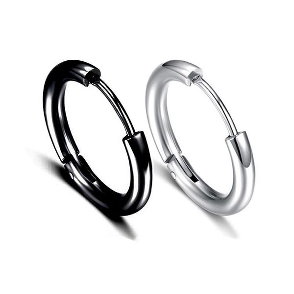 hoop & huggie 1 pair punk titanium steel earrings for men women rock jewelry gold black silver color, Golden;silver
hoop & huggie 1 pair punk titanium steel earrings for men women rock jewelry gold black silver color, Golden;silver